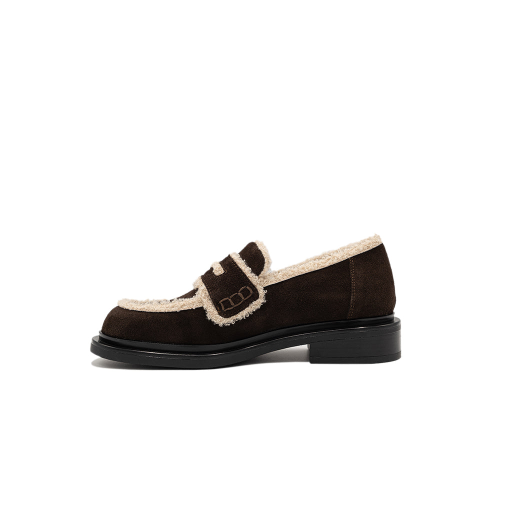 Cindy - Chocolate | Mocassini in Pelle Scamosciata