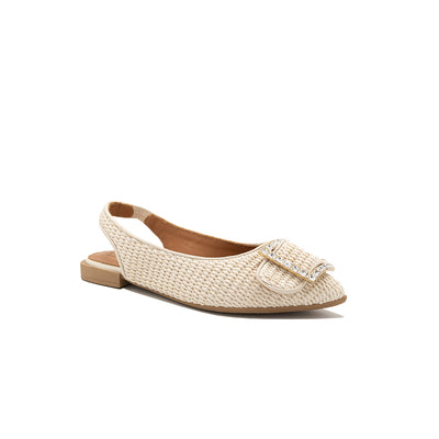 Gilda - Pearl | Ballerine in Rafia