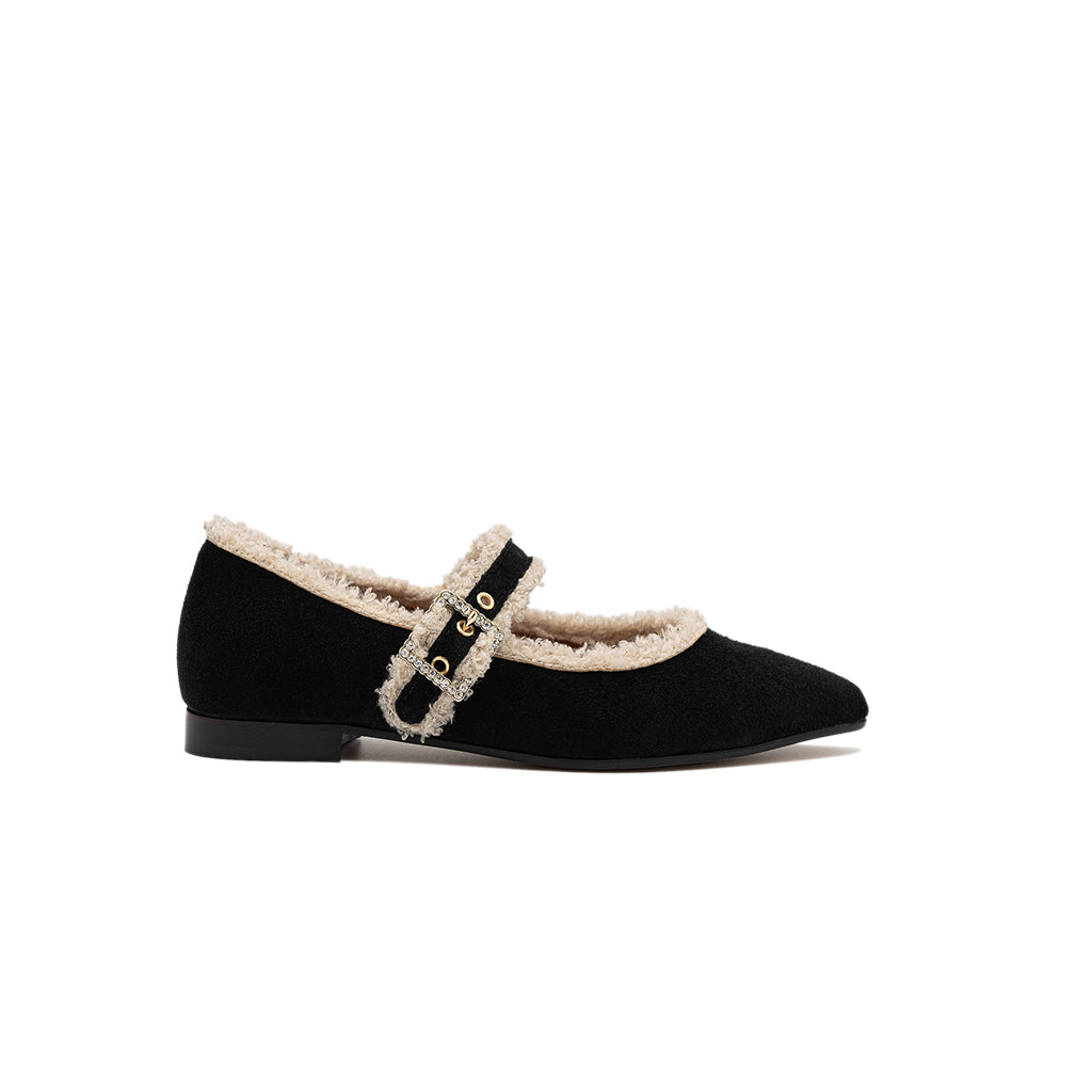 Jolie - Black | Ballerine in Pelle Scamosciata