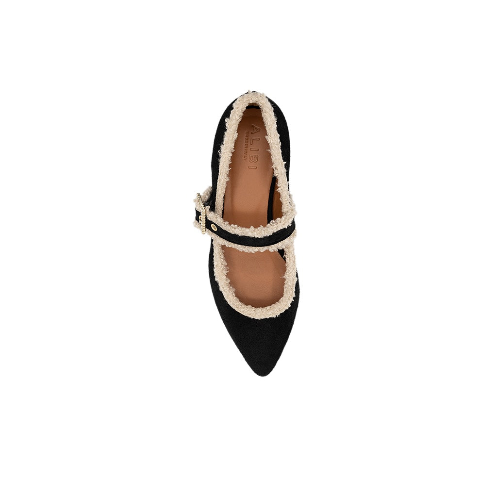 Jolie - Black | Ballerine in Pelle Scamosciata