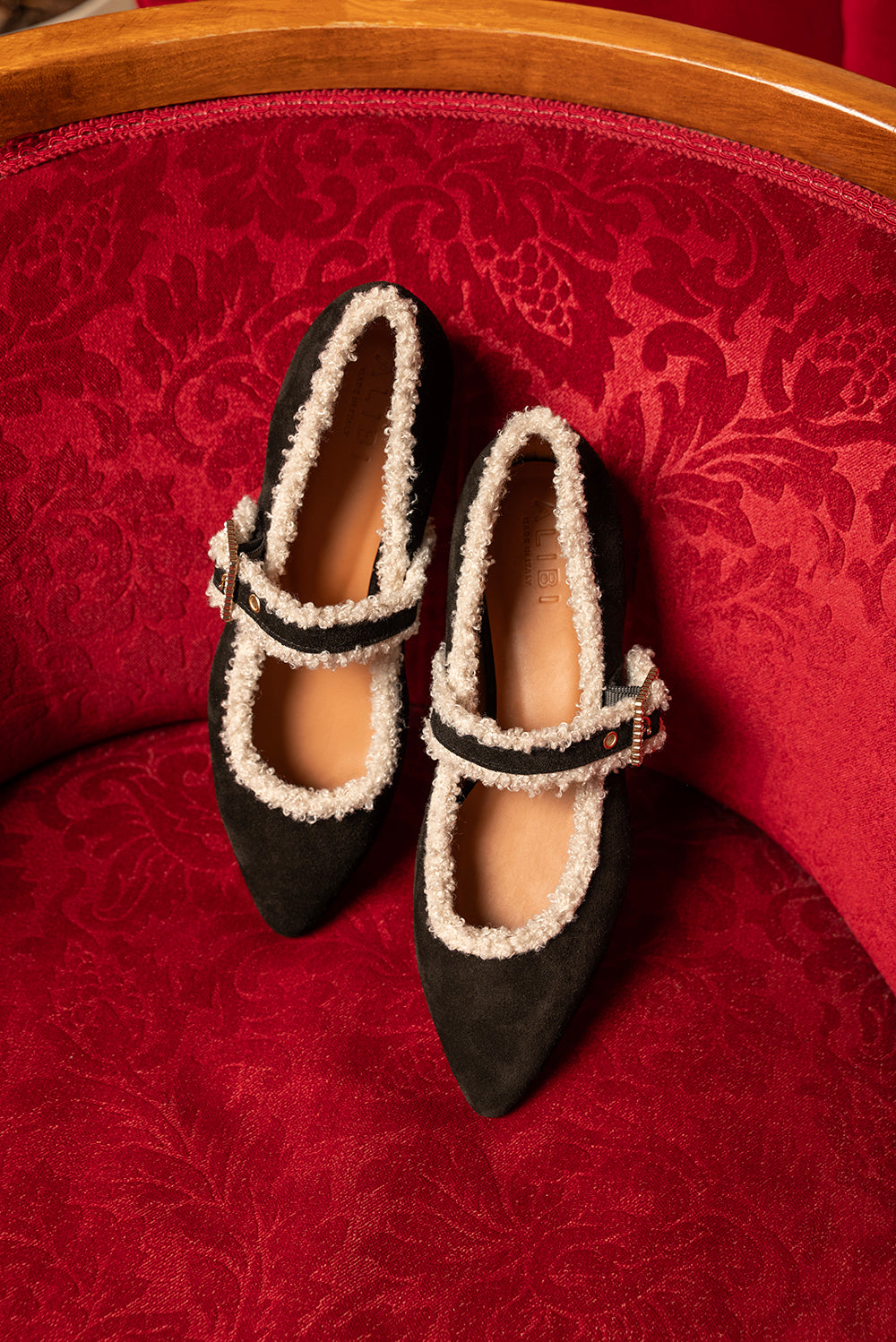 Jolie - Black | Ballerine in Pelle Scamosciata