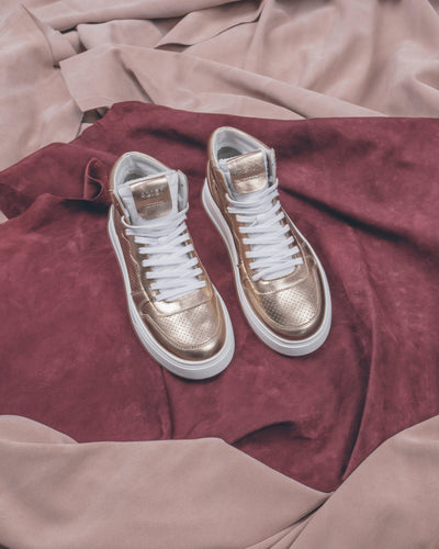 Megan | Sneakers in Pelle Rose Gold