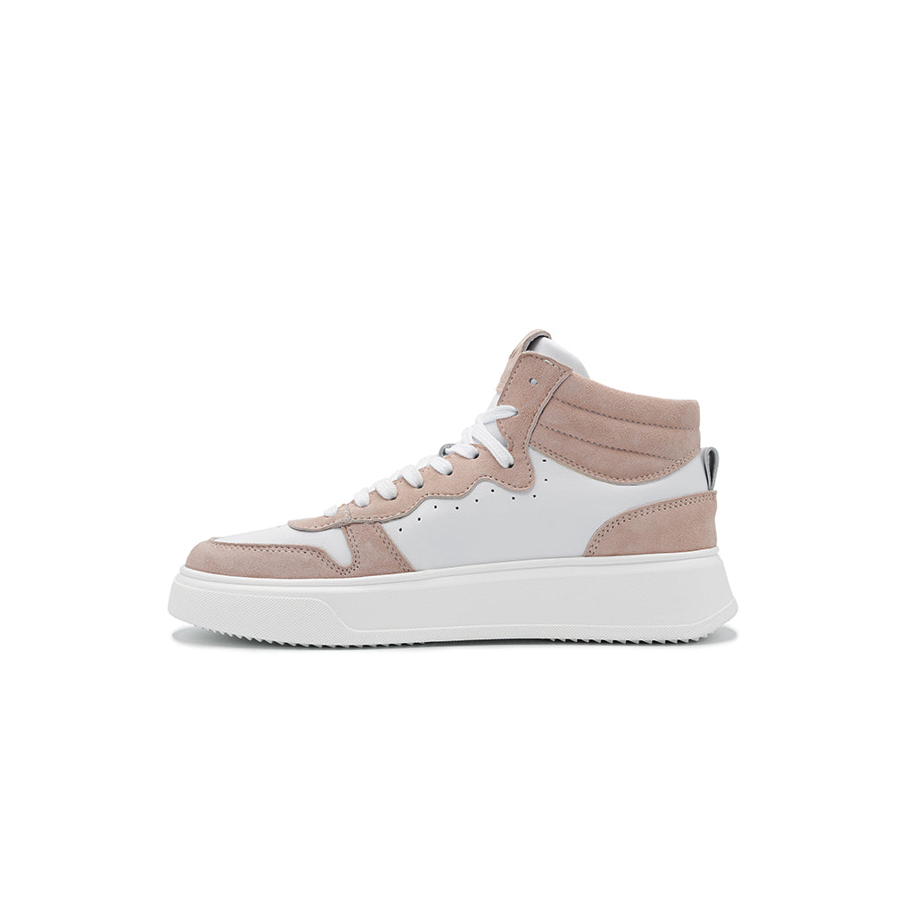 Megan | Sneakers in Pelle White/Pink