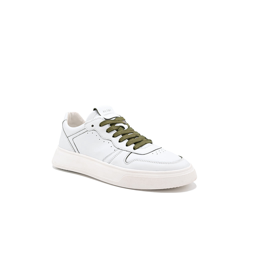 Vela | Sneakers in Pelle Green/Cut